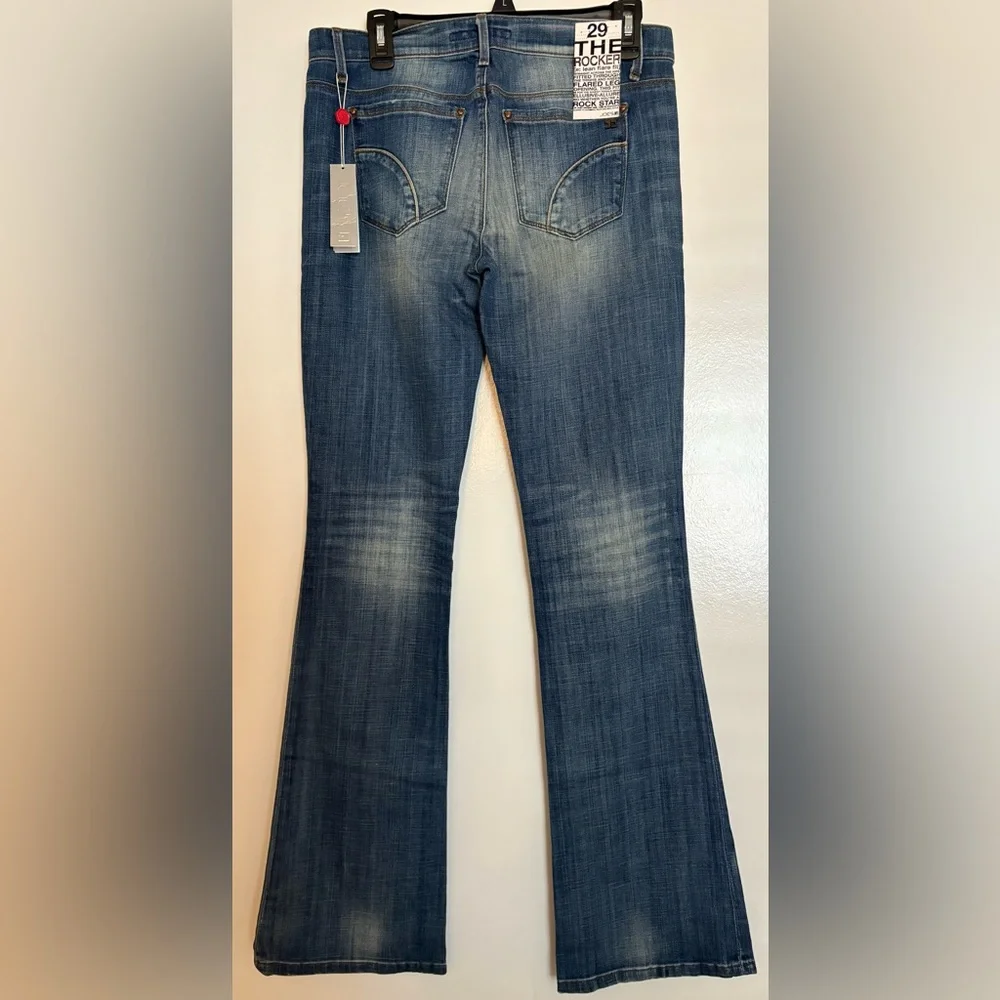 Joe's Jeans The Rocker Low Rise Lean Flare Sz 29 Hannah Wash NWT Y2K